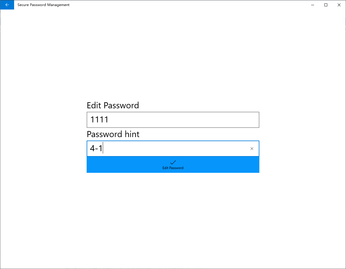 Create and edit your login password and password prompts.