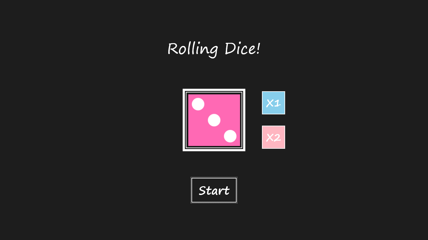Result of one dice