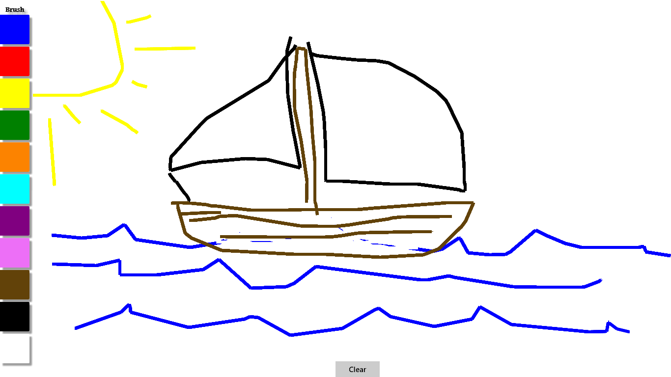 Sample picture I drew with a mouse...I need a touch screen!