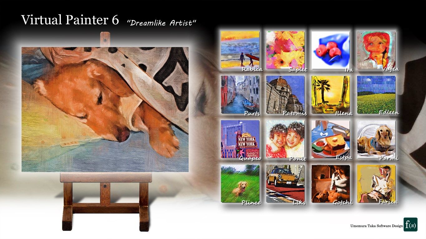 You can create an exhibition using the new "Dreamlike Artist" feature.