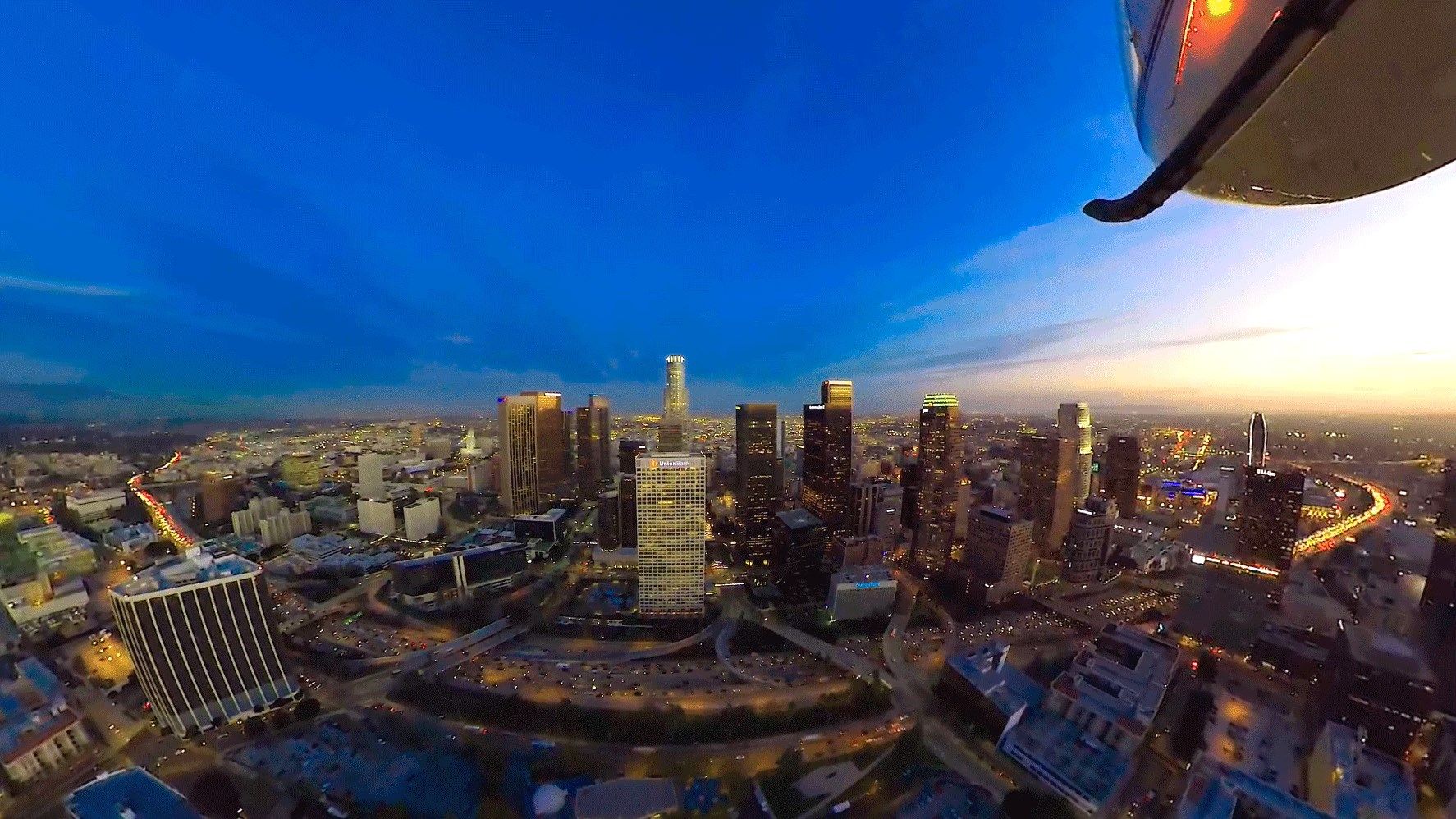 VR Los Angeles Helicopter Flight by Night