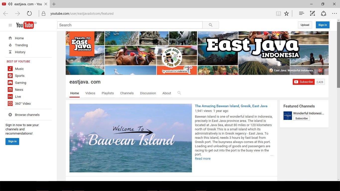 On this Application, we also available for video that plays many beautifuls places around East Java.
