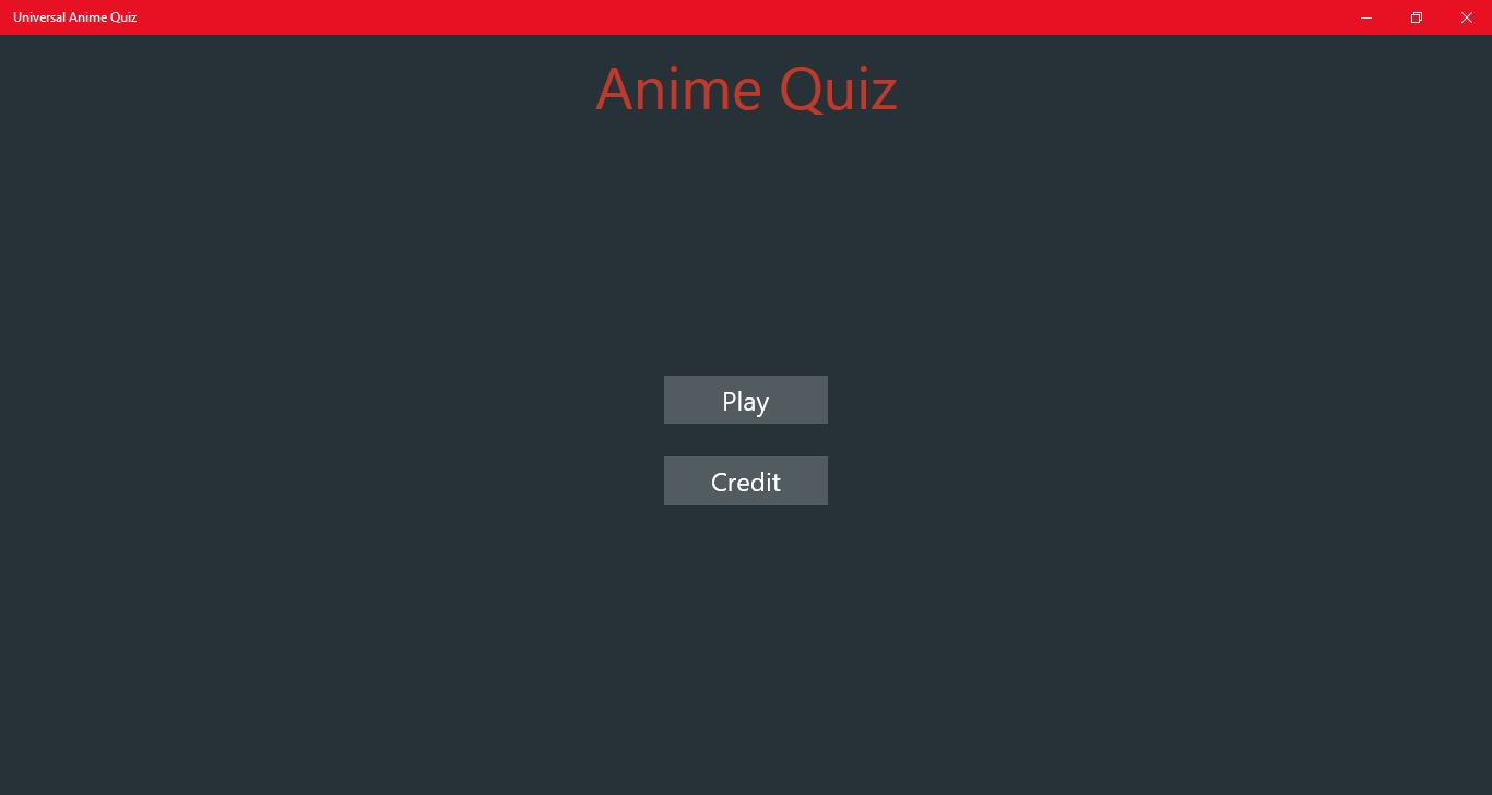 Universal Anime Quiz