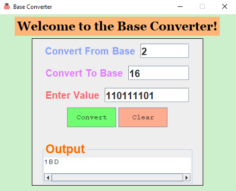 The Base Converter