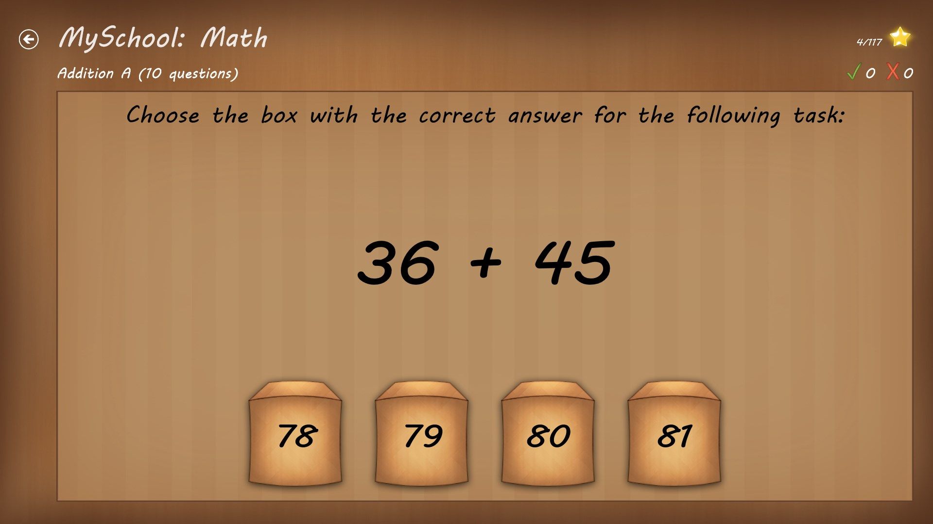 A task example with simple addition.
