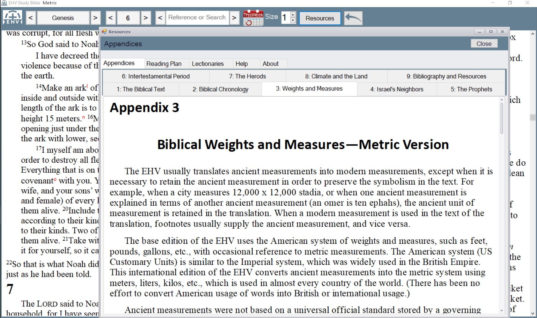 EHV Study Bible - Metric Edition
