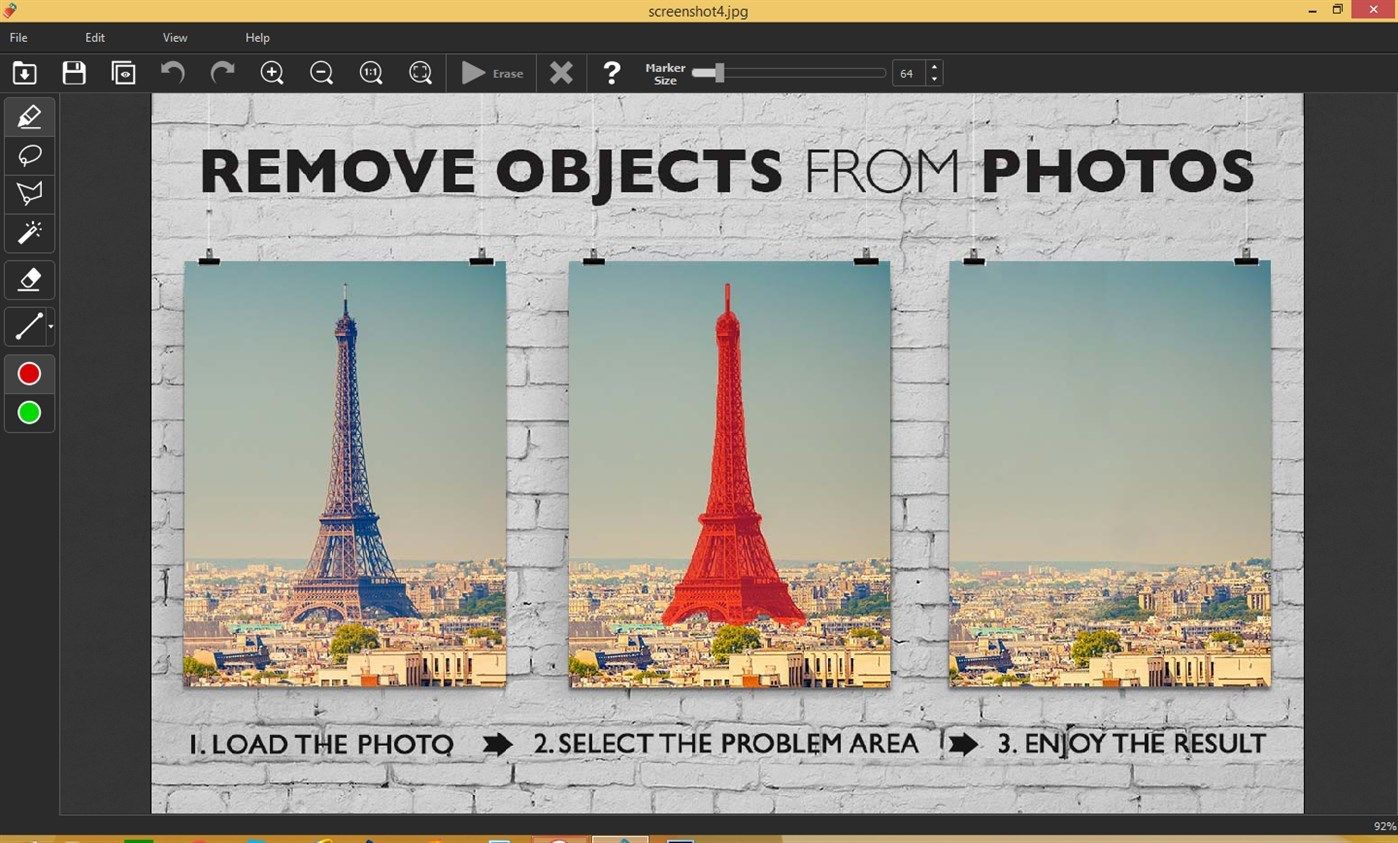 Remove objects from photos