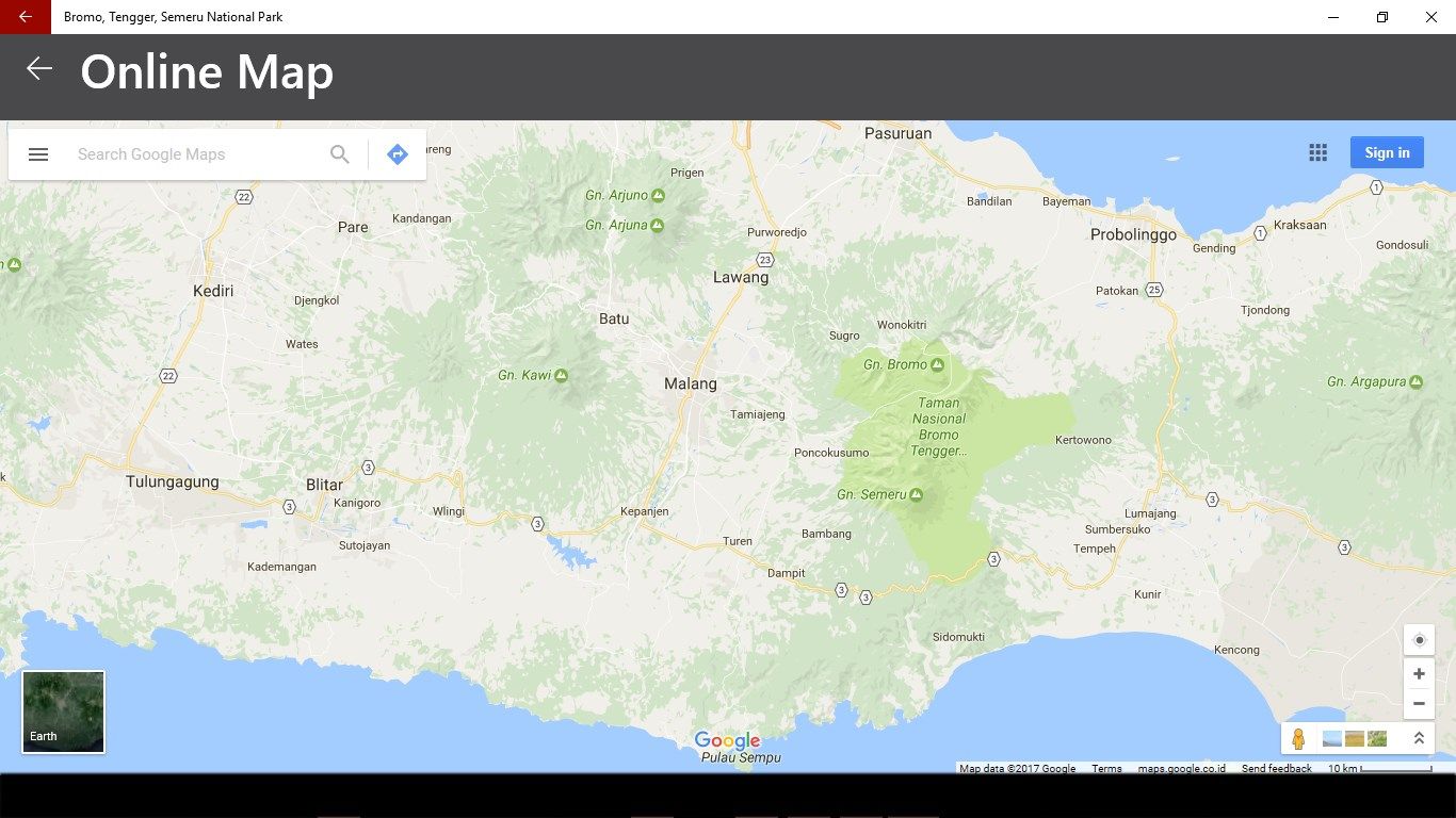 Don't worry about direction routes to Bromo and Semeru Mountain because this application is completed with menu online map that offers users to use the map easily, with the navigation to help the direction to go to the destination in this tourist area.