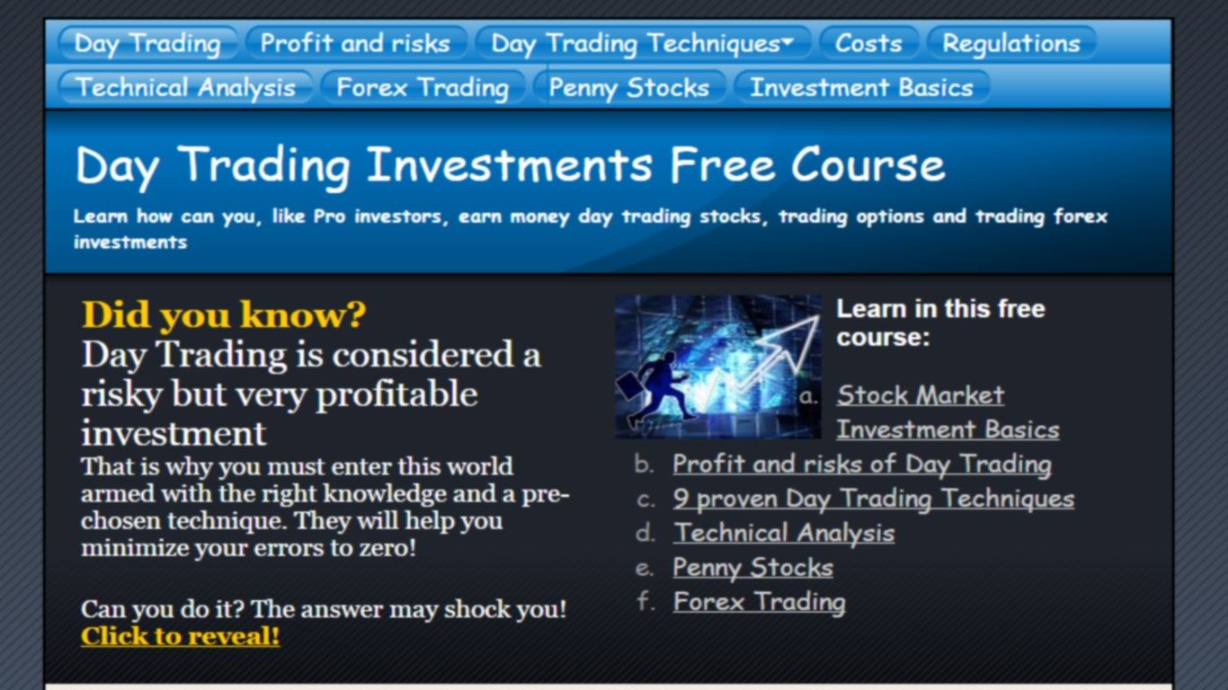 Risks and Profits of intraday trading