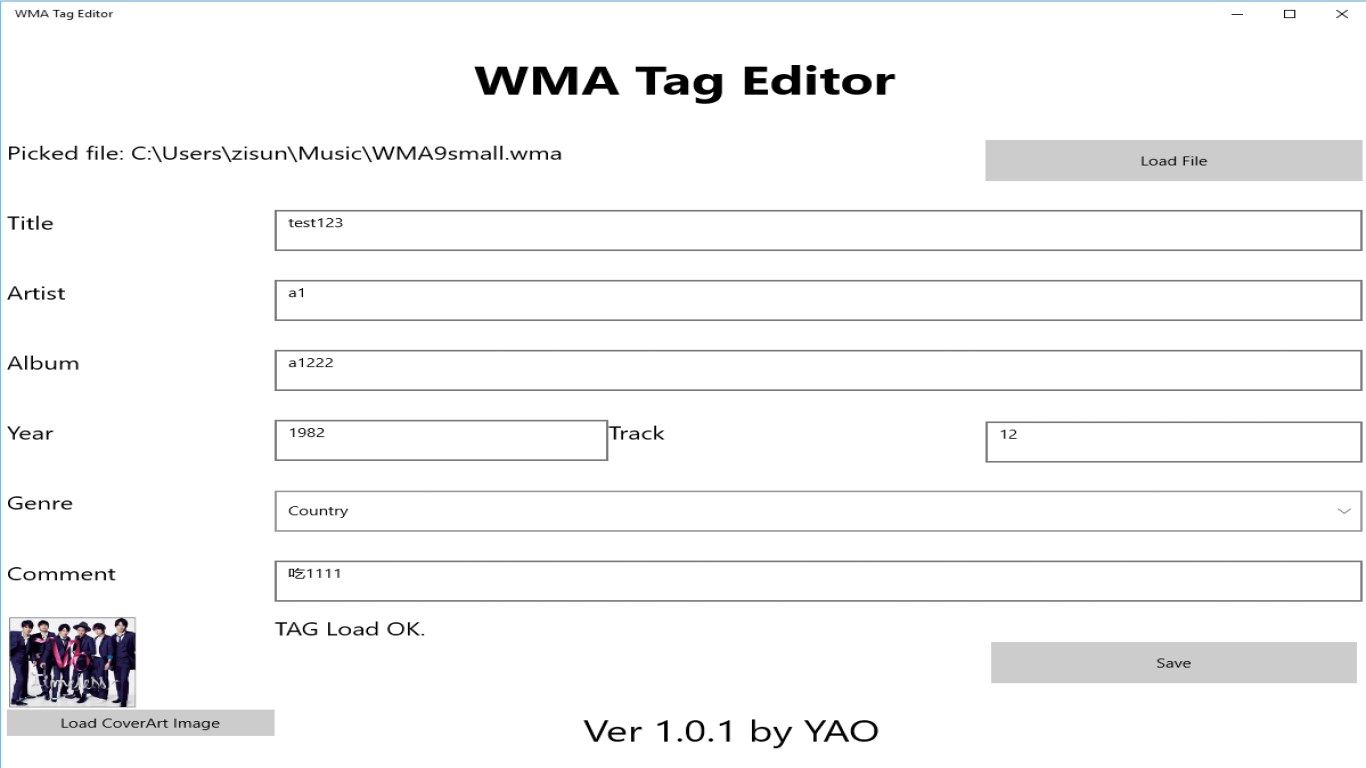 WMA Tag Editor