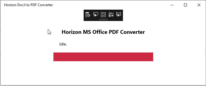 Horizon DocX to PDF Converter