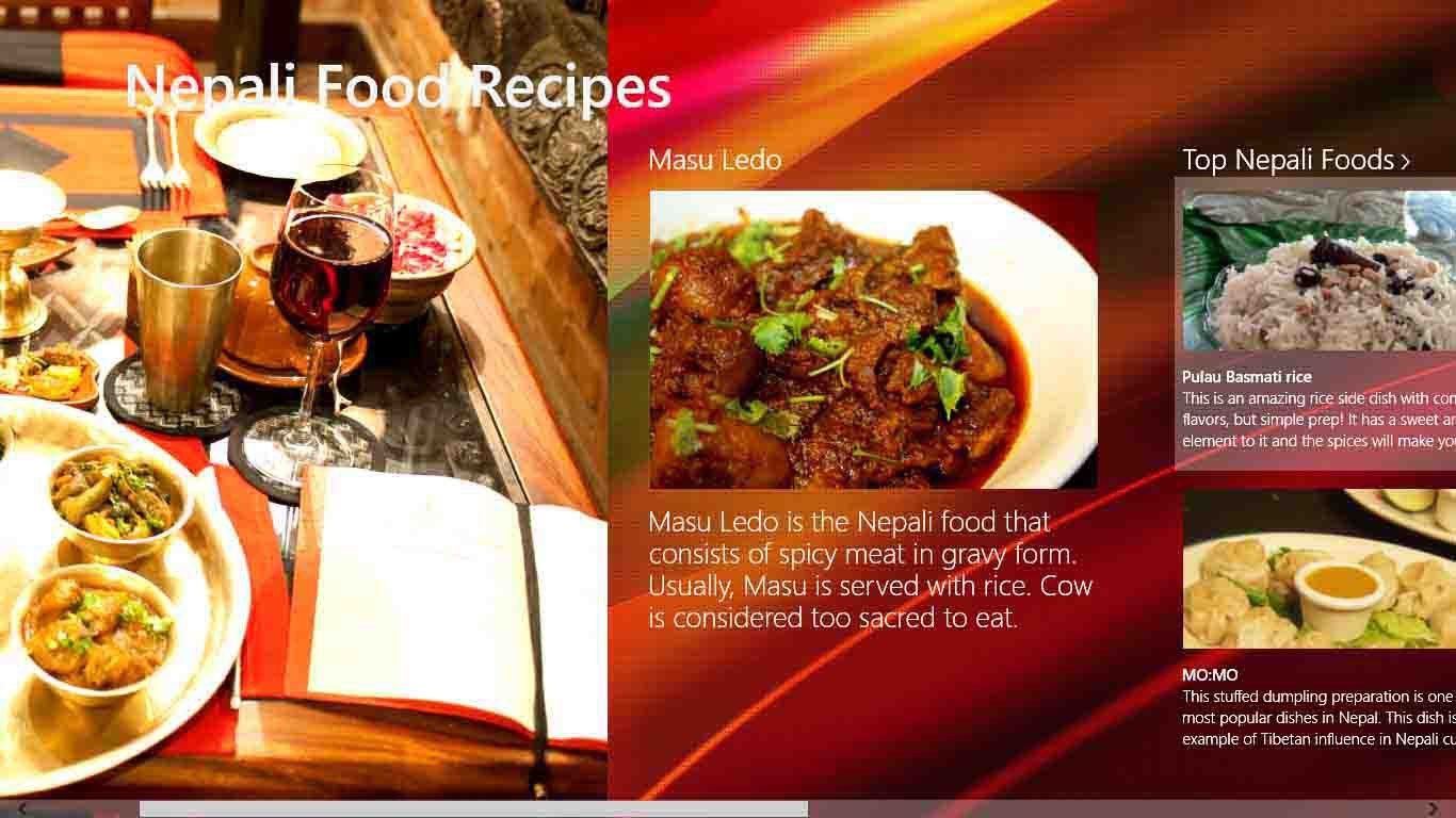this is the starting of the nepali food recipes application.