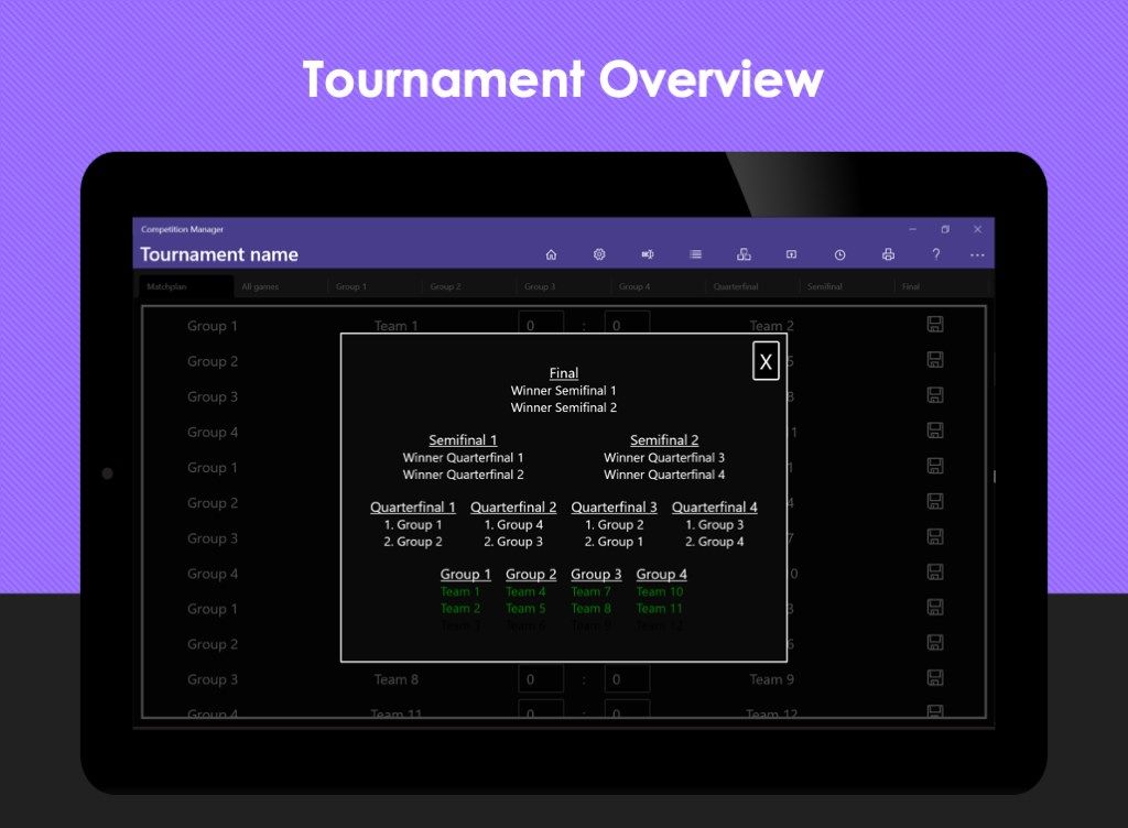 Tournament Competition Manager