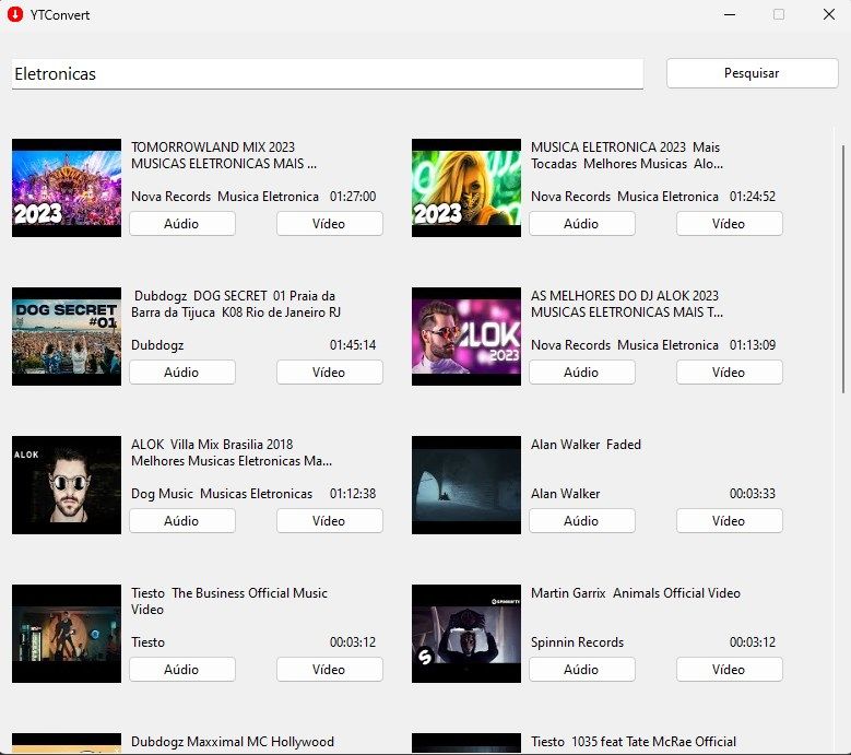 YTConvert - Download mp4 e mp3