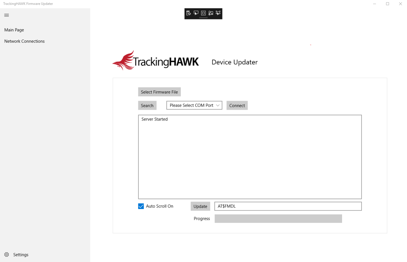 TrackingHAWK Eagle Firmware Updater
