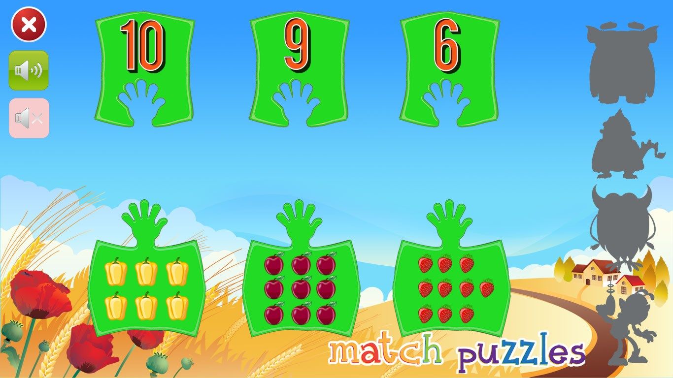Match puzzles game