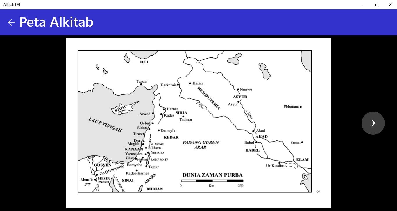 Peta Alkitab, menampilkan halaman peta pada alkitab dan peta penyebaran agama Kristiani.
