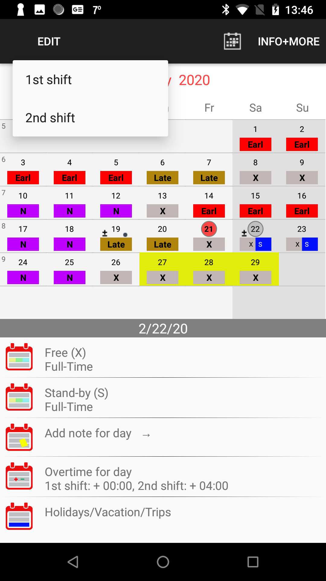 Roster-Calendar Pro