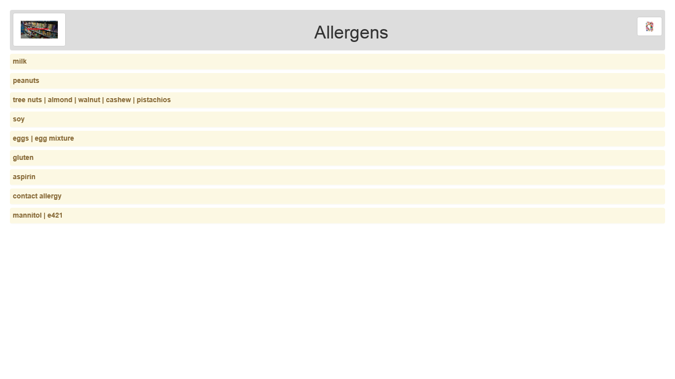 List of allergens 