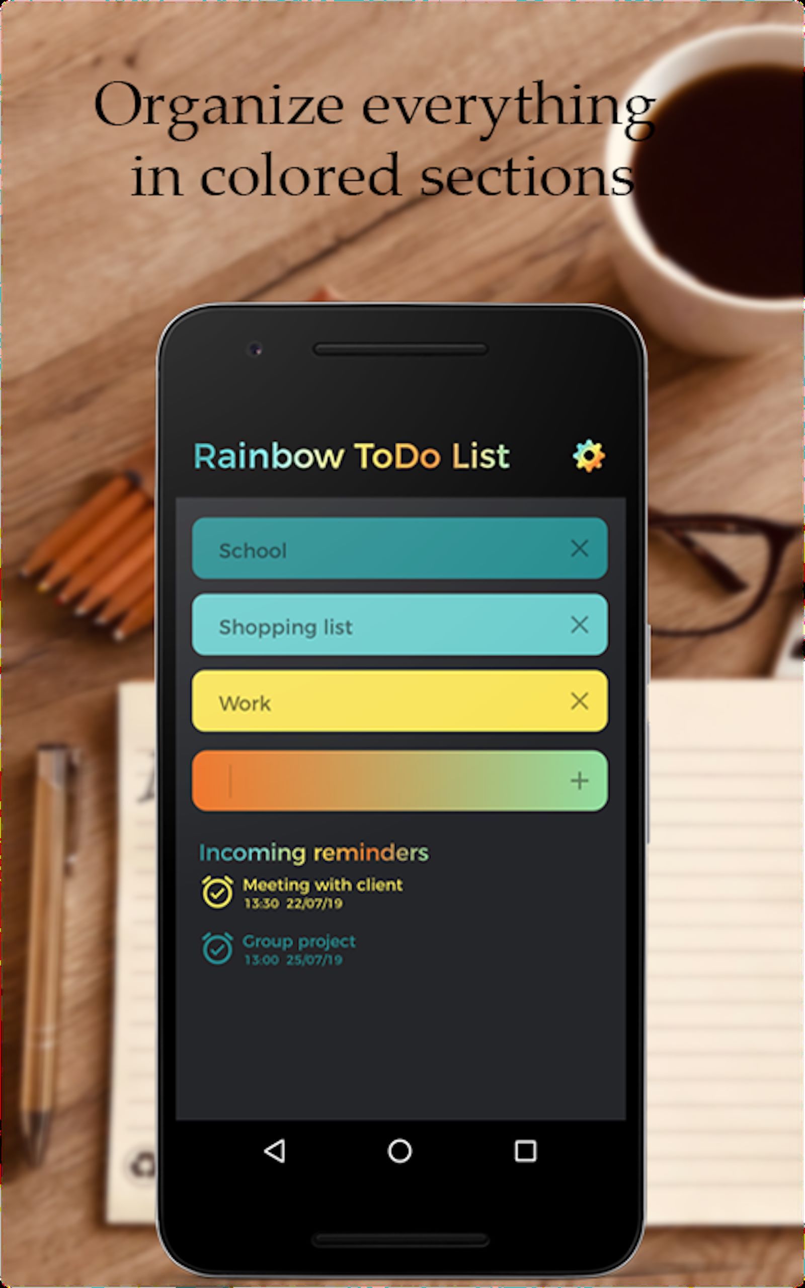 Rainbow TO-DO List, Tasks & Reminders