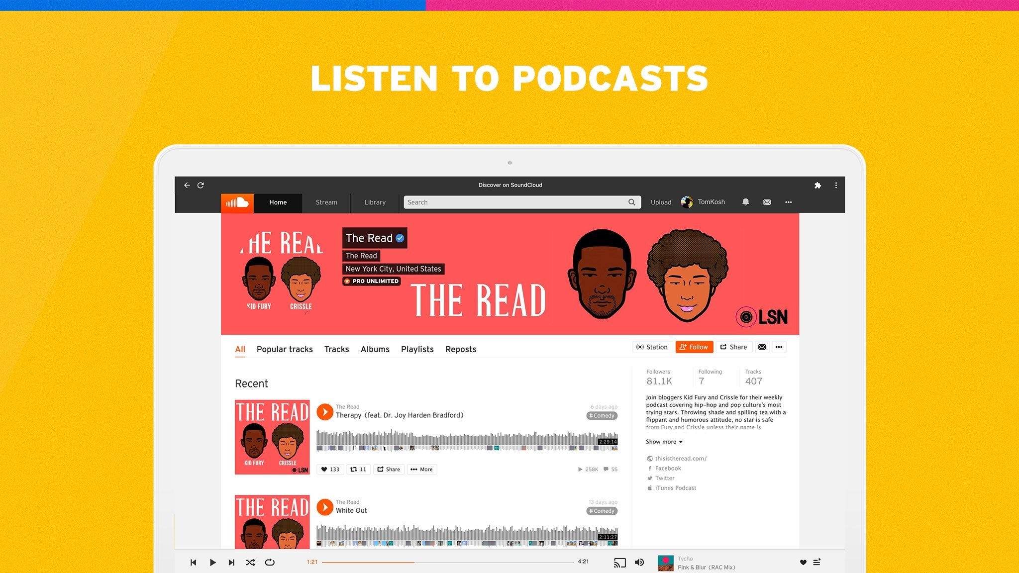 Listen to podcasts