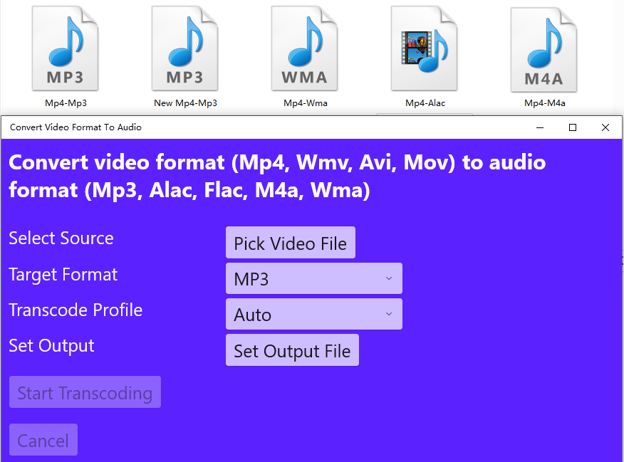 Convert Video Format To Audio-Mp4 To Mp3